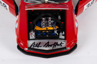 MOFFAT: A DDA Collectibles Series 1:18 scale signed 1969 Ford Boss 302 Trans Am Mustang car #38 as driven by Allan Moffat, signed by Moffat on radiator panel & on COA in original box - 5