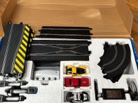 SCALEXTRIC: A 1:32 scale boxed triple car lineup Scalextric 'Law Enforcer' digital layout, with Corvette, Audi and Dodge, untested - 4