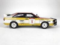 AUDI: 1:18 scale Hertz & Mikkola Audi Quattro racing car produced by AutoArt (NB description) - 4