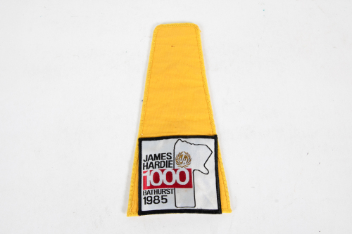 17 · BATHURST: An original 1985 Bathurst Hardie-Ferodo 1000 lead drivers arm band cloth patch