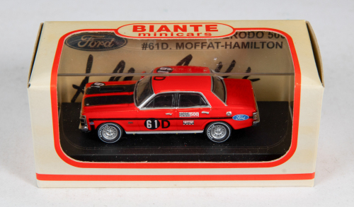 FORD: A Biante Minicars 1:64 scale 1969 Ford Falcon XW GT-HO car #61D signed by Allan Moffat in original box