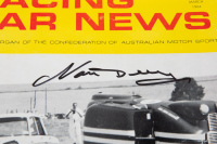 RACING CAR NEWS: A signed edition of Australian March 1964 'Racing Car News' magazine, signed by Norm Beechey & Bob Jane on cover - 4