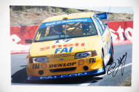 FORD: Two signed Ford posters, includes a 1994 EB Falcon race winner signed by John Bowe & Dick Johnson and a 1981 XD Falcon race winner signed by John French - 3