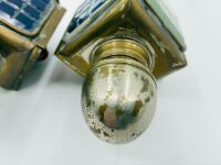 SIDE LAMPS: A pair of acetylene brass side lamps to suit a variety of veteran cars[Location: Sydney] - 5