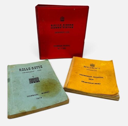 418 · TECHNICAL BULLETINS: A group of three Rolls-Royce Technical Bulletins from 1972, 1978 and 1990 [Location: Sydney]