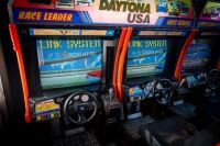 DAYTONA USA: A two seater (1&2) Daytona USA amusement machine made by Sega, 29" screen, Japanese units, working order