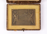 MONTE CARLO: An original bronze plaque for the 8th Monte Carlo Automobile Rally in 1929 in original box [Location: Perth] - 2