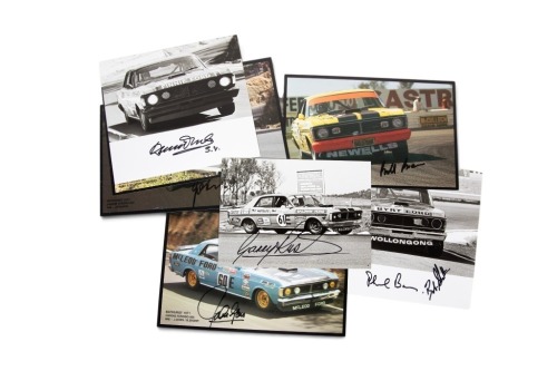 FORD FALCON: Eight signed photographs from Ford Falcon Phase III drivers at Bathurst 1971