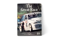 THE GREAT RACE: A signed copy of 'The Great Race - Tooheys 1000 - 1990', hardcover book with inserted photo signed by winner Allan Grice, published 1991