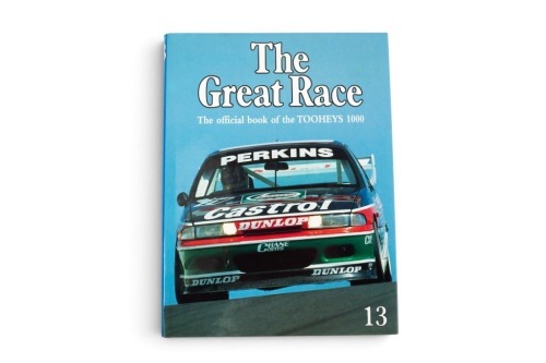 138 · THE GREAT RACE: A signed copy of 'The Great Race - Tooheys 1000 - 1993', hardcover book, signed by Larry Perkins, published 1993