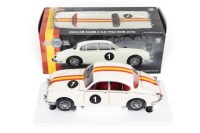 BOB JANE: A Model Icons 1:18 scale 1962 Jaguar MkII 3.8 car #1 as driven by Bob Jane in original box - 2