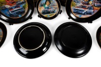 PETER BROCK: A decorative dinner plate set, each plate featuring the Peter Brock Bathurst wins, consists of 10 plates of differing sizes - 16
