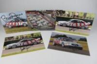 AUDI: Five photographs of Super Touring racing Audi's (with 6 driver signatures)