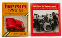 FERRARI: Two hardcover books on Ferrari, including 'Ferrari 250LM' by Marcel Massini and 'Origins of the Ferrari Legend' by Gioacchino Colombo [Location: Melbourne]
