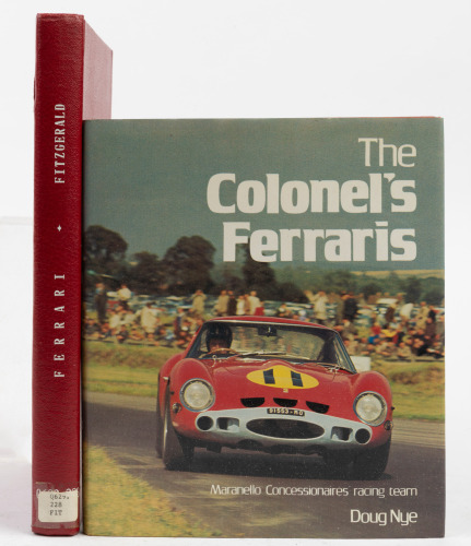 FERRARI: Two hardcover books on Ferrari, including 'The Colonel's Ferraris' by Doug Nye, and 'Ferrari - The Sports and Gran Turismo Cars' by Warren W.Fitzgerald