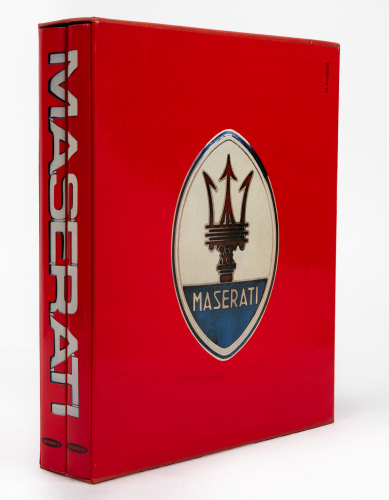 MASERATI: 'Maserati - Catalogue Raisonné 1926-1984' by Gianni Cancellieri, two-volume book set housed within slipcase