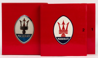 MASERATI: 'Maserati - Catalogue Raisonn&eacute; 1926-1984' by Gianni Cancellieri, two-volume book set housed within slipcase [Location: Melbourne] - 2