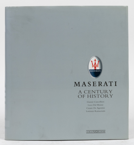MASERATI: 'Maserati - A Century of History' hardcover book, by Gianni Cancellieri and others