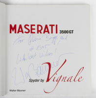 3500GT: 'Maserati 3500 GT Spyder by Vignale' hardcover book by Walter Baumer, personally inscribed and signed by author [Location: Melbourne] - 2