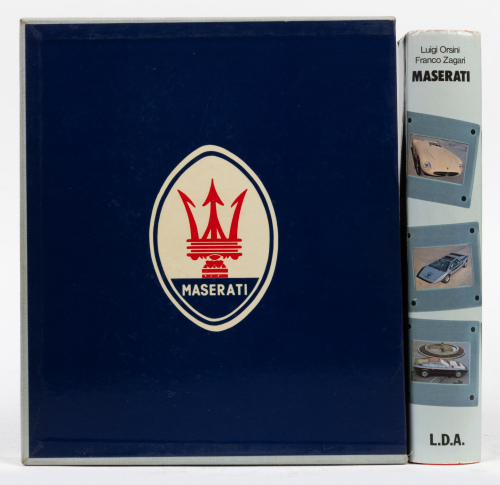 MASERATI: 'Maserati - A complete history from 1926 to the present' by Luigi Orsini & Franco Zagari, hardcover within slipcase