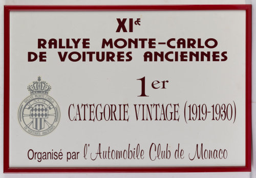 MONACO: Three framed items related to Monaco classic events