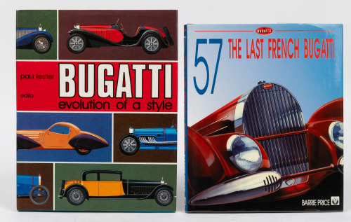 604 · BUGATTI: Two hardcover books on Bugatti