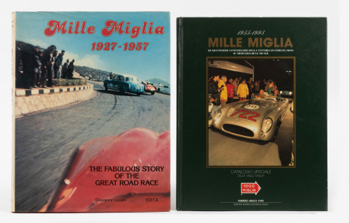 MILLE MIGLIA: Two hardcover books on the Mille Miglia