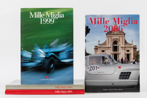 649 · MILLE MIGLIA: Four hardcover Mille Miglia yearbooks,1982,1984, 1999, 2006