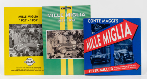 MILLE MIGLIA: Three books covering the Mille Miglia