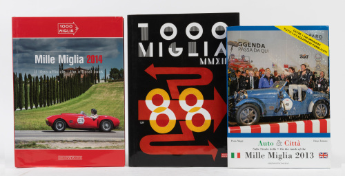 652 · MILLE MIGLIA: Three hardcover books covering the Mille Miglia