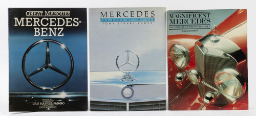 687 · MERCEDES: Three hardcover books on Mercedes-Benz