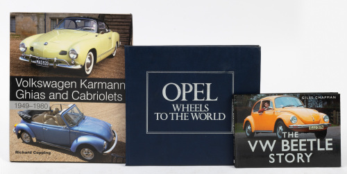 696 · VOLKSWAGEN & OPEL: Three hardcover books, including two on Volkswagen and one on Opel