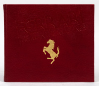 FERRARI: A leather-covered edition of 'Ferrari - The Man, The Machines' by Stan Grayson [Location: Melbourne]
