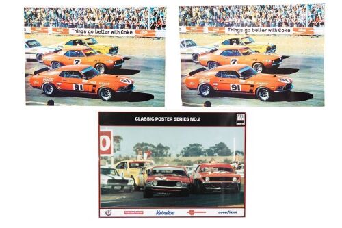 CALDER: Three posters featuring the 1971 A.T.C.C race at Calder, drivers featured are Beechey, Jane & Moffat