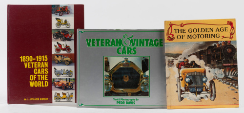 771 · VINTAGE / VETERAN: Three hardcover books relating to vintage & veteran cars