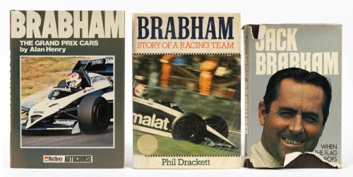 BRABHAM: Three hardcover books relating to Brabham Racing Team