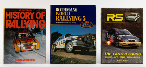 798 · RALLY CARS: Three hardcover books relating to rally cars