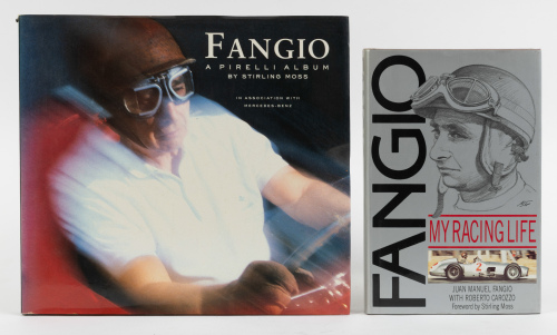 FANGIO: Two hardcover books relating to Fangio