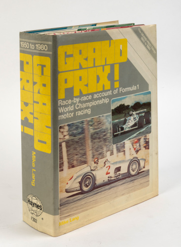 GRAND PRIX: 'Grand Prix! - Race by Race Account of Formula 1 World Championship Motor Racing', by Mike Lang, three hardcover book set, 1991