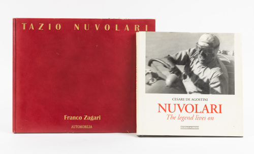NUVOLARI: Two hardcover books relating to Tazio Nuvolari