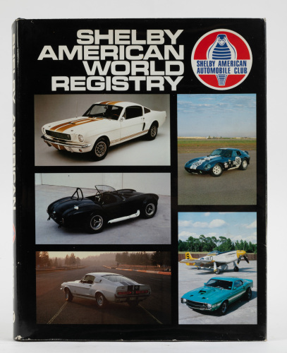 821 · SHELBY: 'Shelby American World Registry Second Edition' hardcover book, published 1987
