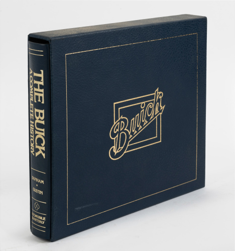 BUICK: 'The Buick - A Complete History' by Terry B. Dunham & Lawrence R. Gustin, hardcover book in slipcase, published 1980