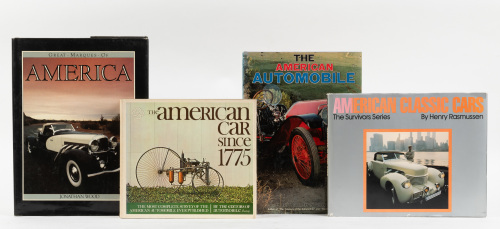 850 · AMERICAN: Four hardcover books relating to American cars