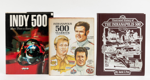 INDY 500: Three hardcover books relating to the Indianapolis 500
