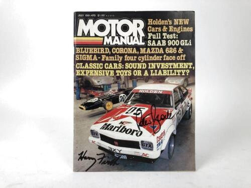 BROCK/FIRTH: 1981 "Motor Manual" signed to the cover by Peter Brock and Harry Firth.