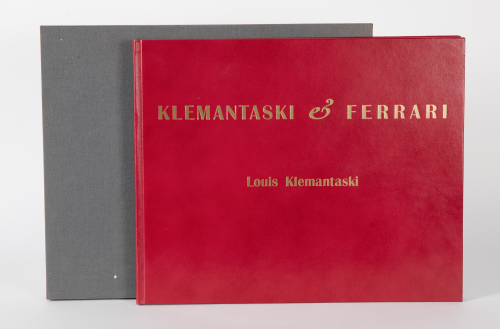 KLEMANTASKI: 'Klemantaski & Ferrari' leatherbound limited edition (168/200) book by Louis Klemantaski, signed