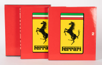 FERRARI: A two-volume book set titled 'Ferrari Catalogue Raisonn&eacute; 1946-1981' by Augusto Costantino, within slipcase [Location: Melbourne] - 2