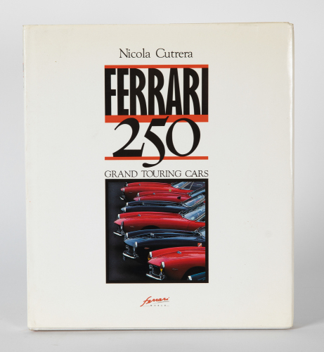 FERRARI 250: A hardcover book titled 'Ferrari 250 - Grand Touring Cars' by Nicola Cutrera