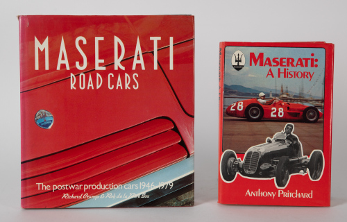 MASERATI: Two hardcover books on Maserati