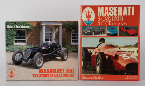 MASERATI: Two hardcover books on Maserati Racing Cars